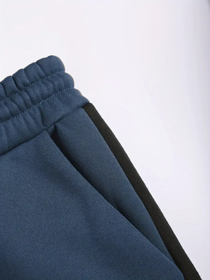 Men's Athletic 2Pcs Tracksuit Set(ZINK) (Casual) Full-Zip Sweat suits Long Sleeve Hoodie and Jogging Pants