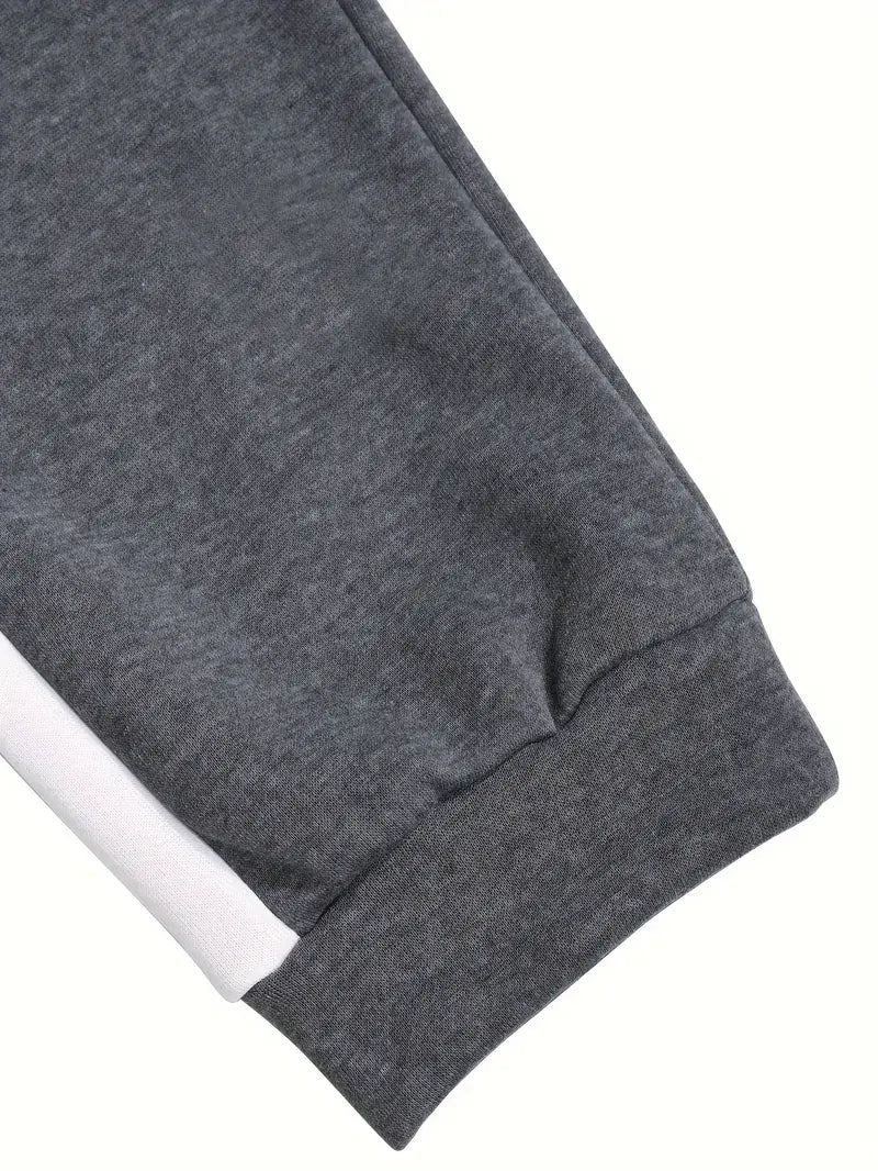 Men's Athletic 2Pcs Tracksuit Set(gray) (Casual) Full-Zip Sweat suits Long Sleeve Hoodie and Jogging Pants