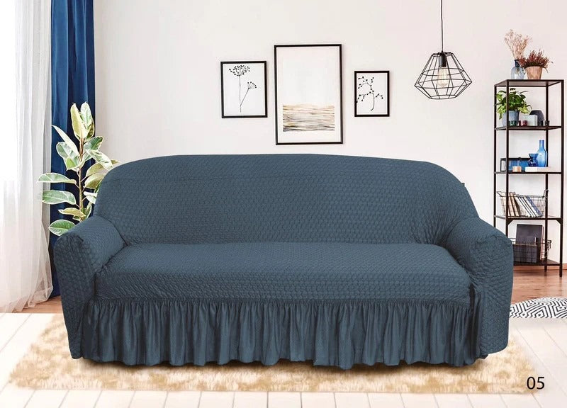 Trendy butterfly design fitted sofa cover