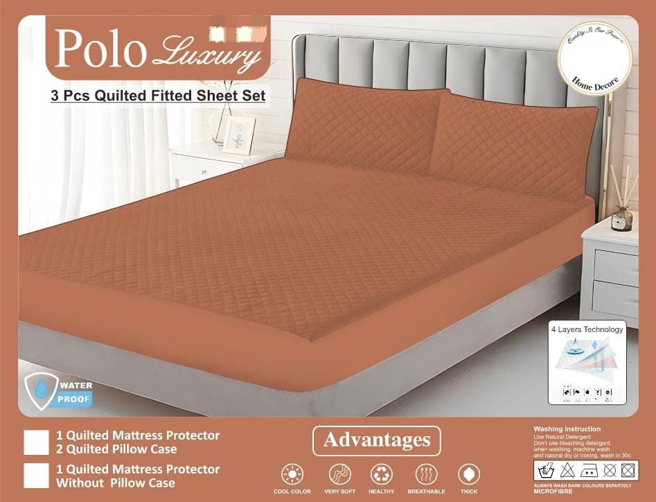 Luxury Quilted Fitted Bedsheet