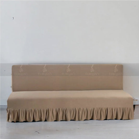 Frill Style Micro Mesh Sofa Cover (Beach Color)