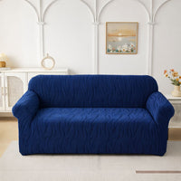 Fitted zebra velvet sofa covers value pack