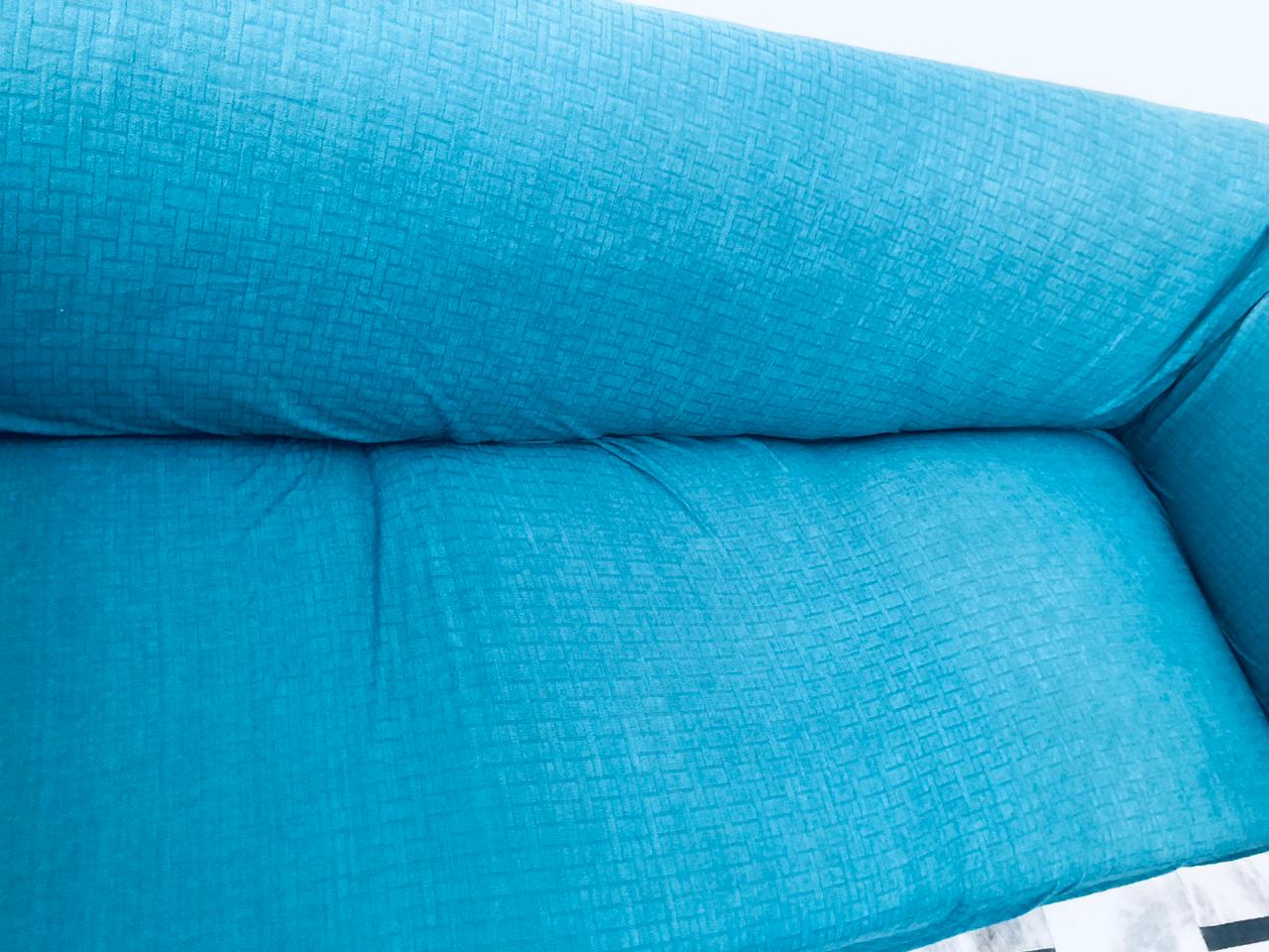 Luxury textured jacquard sofa cover stripe pattern