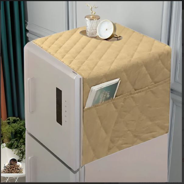 COTTON QUILTED FRIDGE COVER