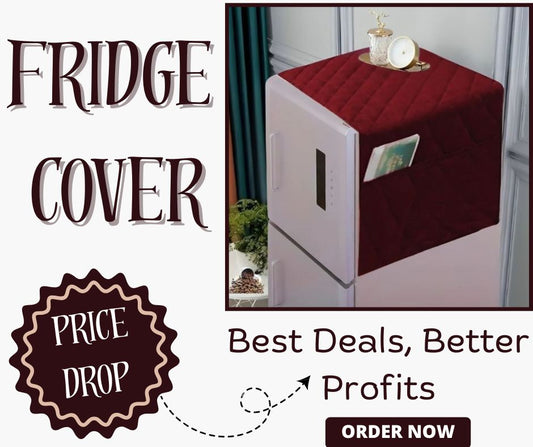 COTTON QUILTED FRIDGE COVER
