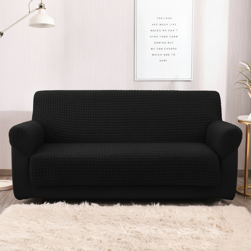 Black Bubble Sofa Cover