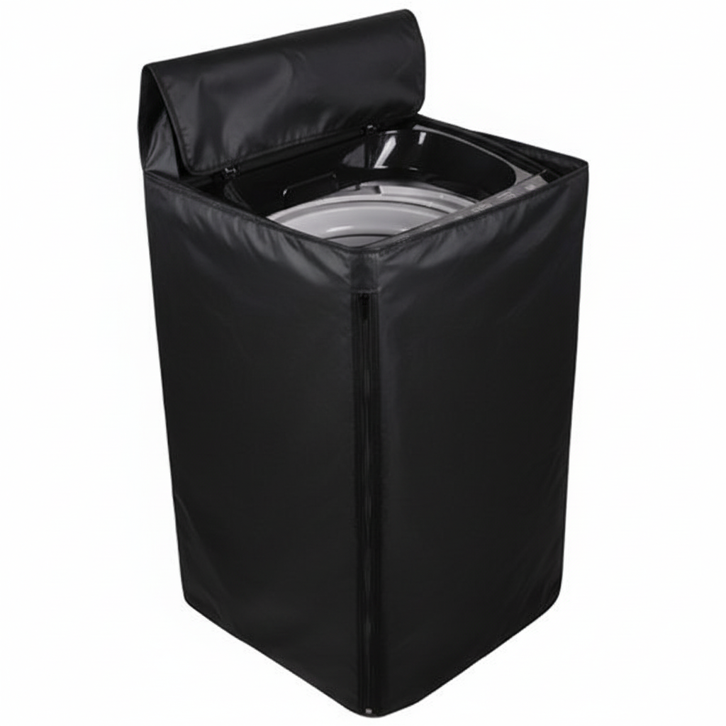 Black Washing Machine Cover