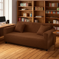 Brown Turkish Bubble Fitted Sofa Cover