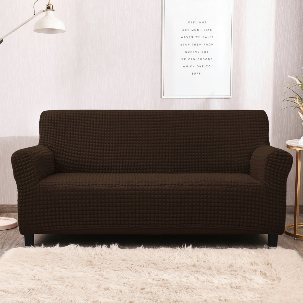 Dark Brown Bubble Sofa Cover
