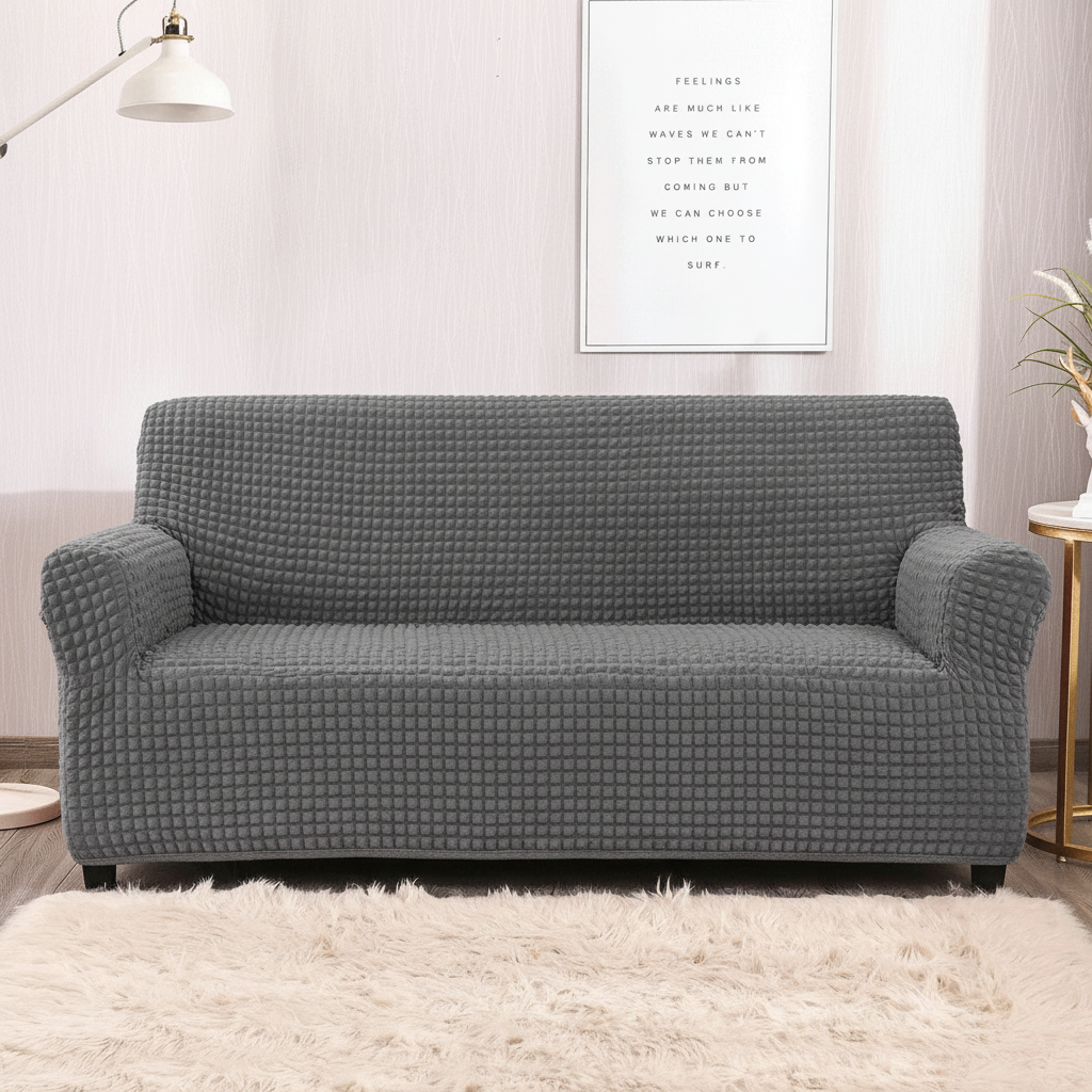 Grey Bubble Sofa Cover