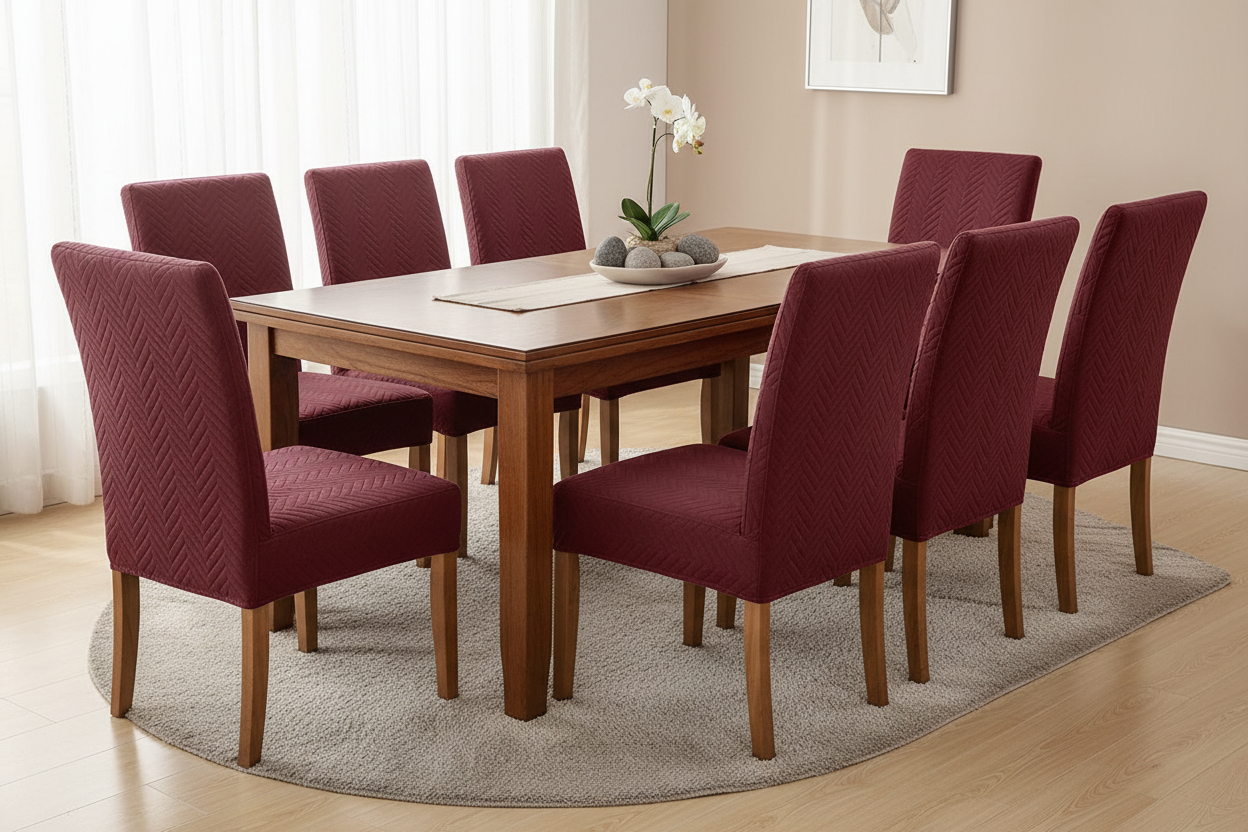 Mat Ultrasonic Dining Chair Cover - All Colors