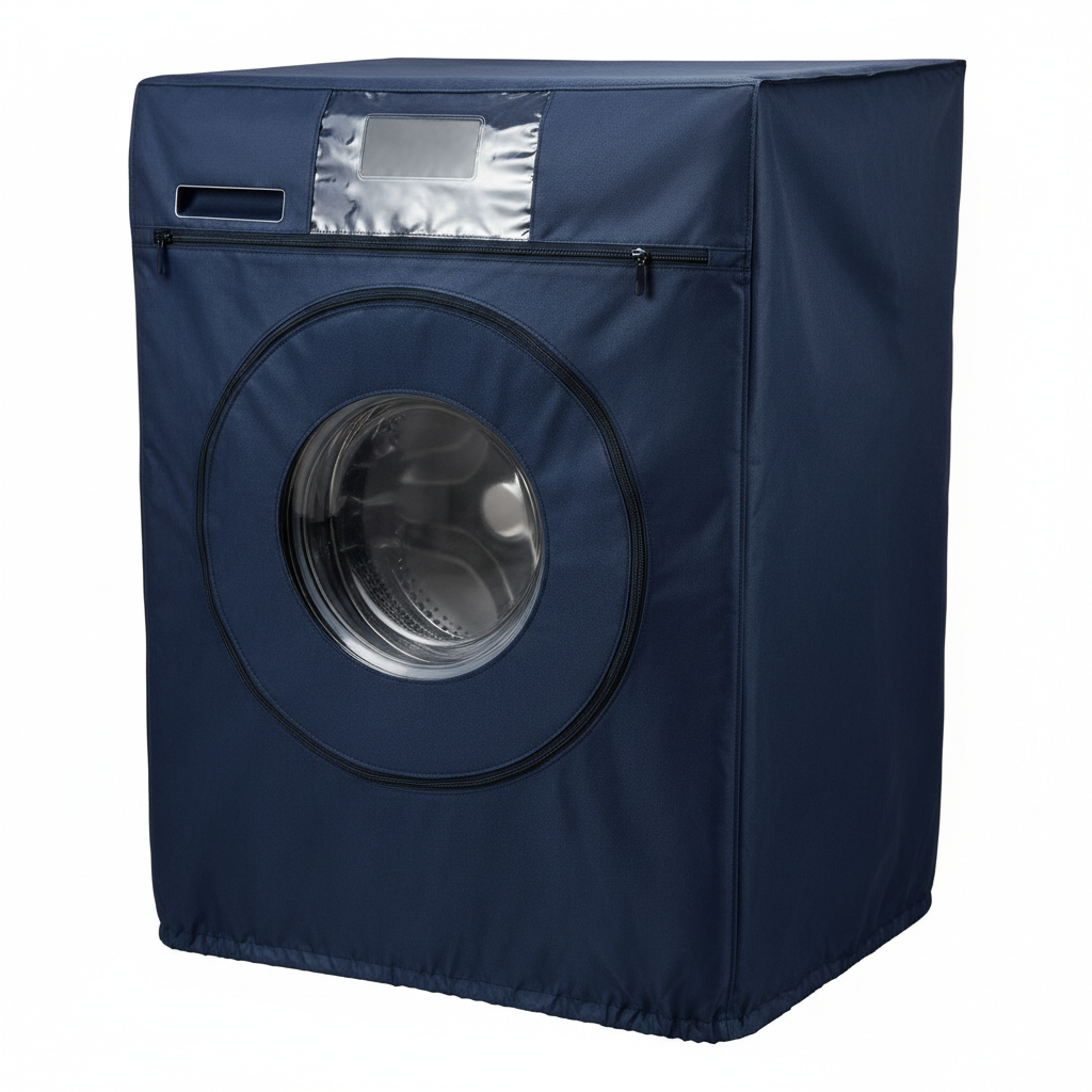 Navy Front Loader Washing Machine Cover